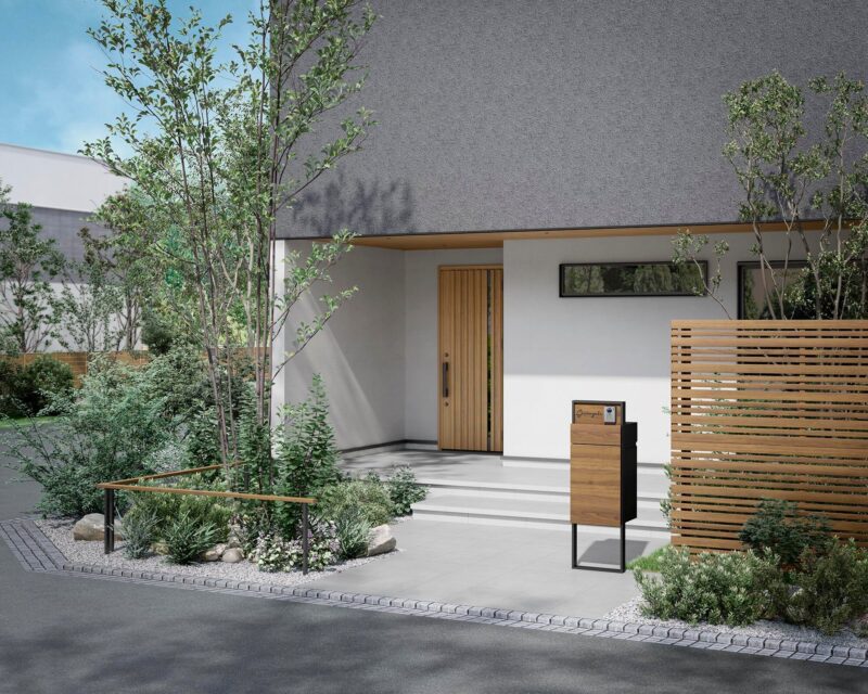 機能門柱FFで住まい全体をすっきりとした印象に
