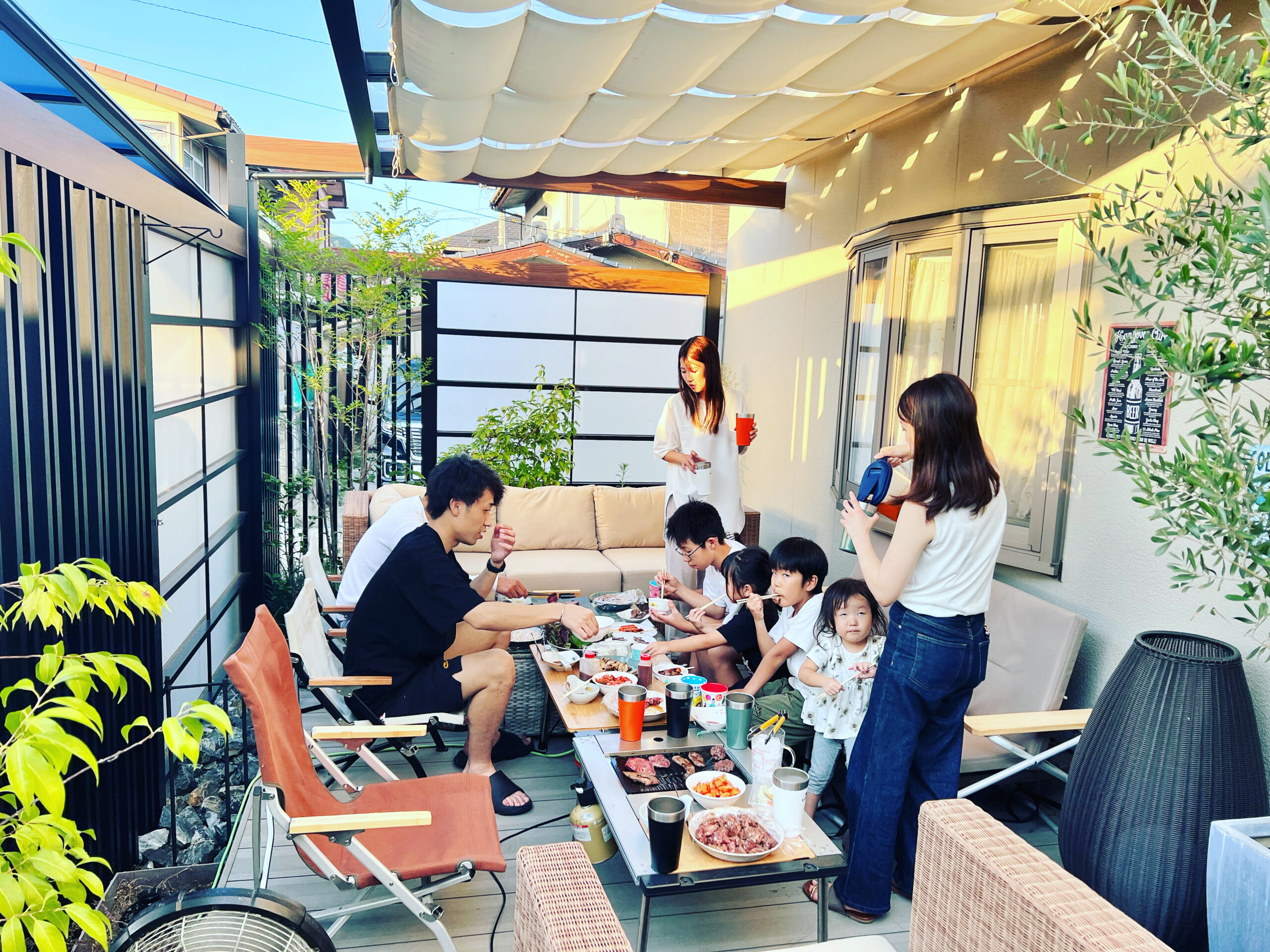 [外構・エクステリア] 豊かな時間が生まれるアウトドアリビング｜リフォーム｜岡山県倉敷市